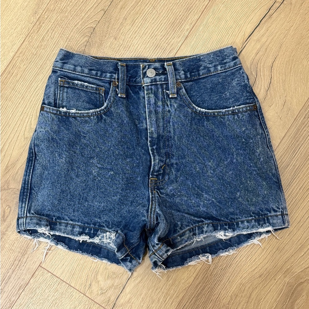Abercrombie & Fitch Dark Blue Jean Shorts